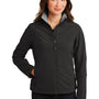 Port Authority Womens Glacier Wind & Water Resistant Full Zip Jacket - Black/Chrome Grey