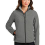 Port Authority Womens Glacier Wind & Water Resistant Full Zip Jacket - Smoke Grey/Chrome Grey