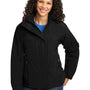 Port Authority Womens Nootka Waterproof Full Zip Hooded Jacket - Black