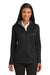 Port Authority L805 Womens Full Zip Jacket Black Front