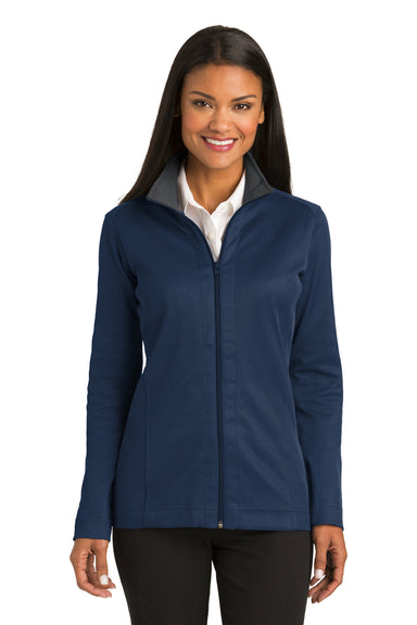 Port Authority L805 Womens Full Zip Jacket Regatta Blue Front