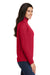 Port Authority L806 Womens Moisture Wicking 1/4 Zip Sweatshirt Red Side