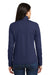 Port Authority L806 Womens Moisture Wicking 1/4 Zip Sweatshirt Navy Blue Back