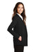 Port Authority L807 Womens Long Sleeve Cardigan Sweater Black Side