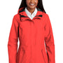Port Authority Womens Collective Waterproof Full Zip Hooded Jacket - Pepper Red