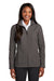 Port Authority L901 Womens Collective Wind & Water Resistant Full Zip Jacket Graphite Grey Front