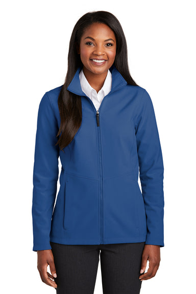 Port Authority L901 Womens Collective Wind & Water Resistant Full Zip Jacket Night Sky Blue Front
