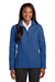 Port Authority L901 Womens Collective Wind & Water Resistant Full Zip Jacket Night Sky Blue Front