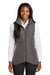 Port Authority L903 Womens Collective Wind & Water Resistant Full Zip Vest Graphite Grey Front