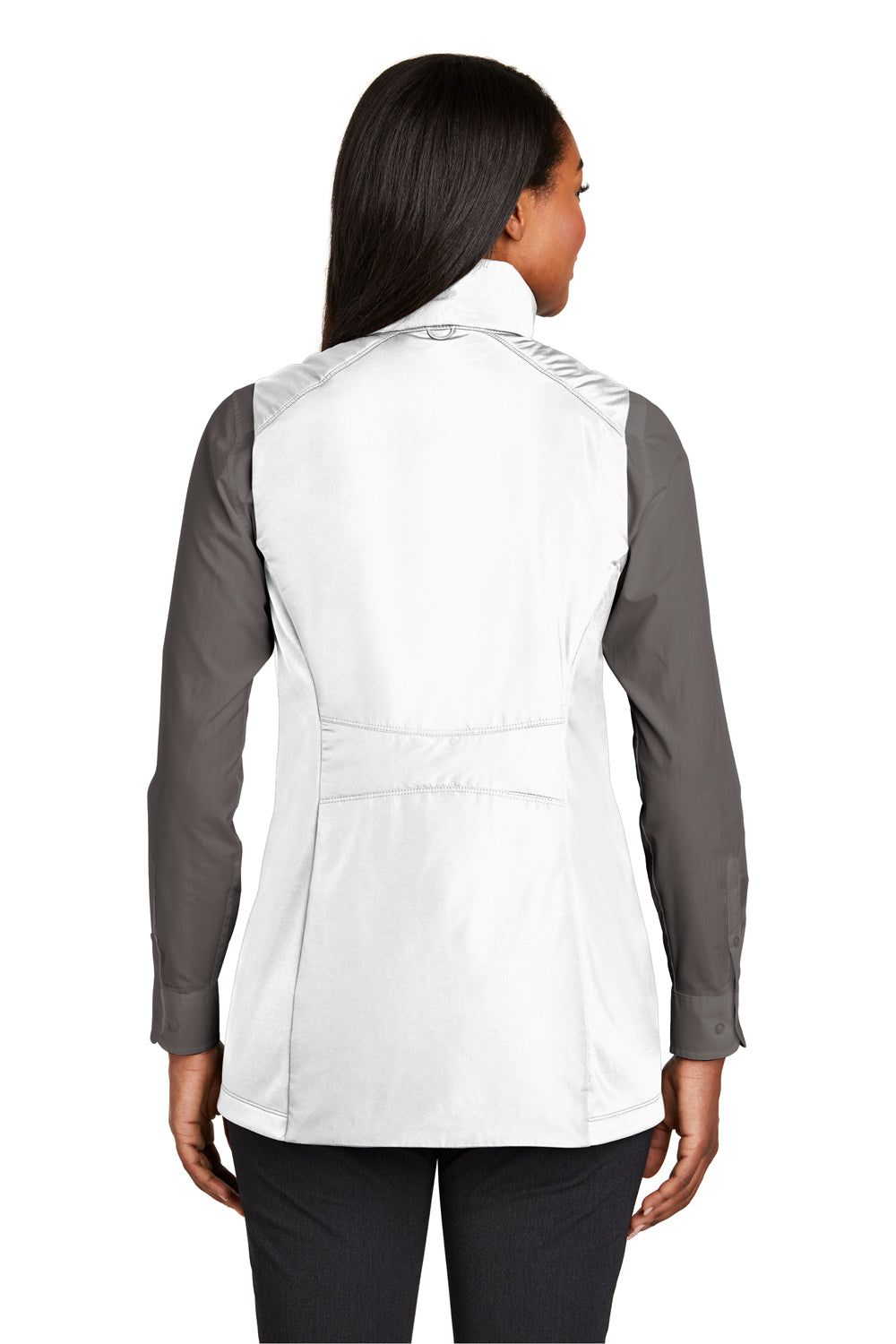 Port Authority L903 Womens Collective Wind & Water Resistant Full Zip Vest White Back