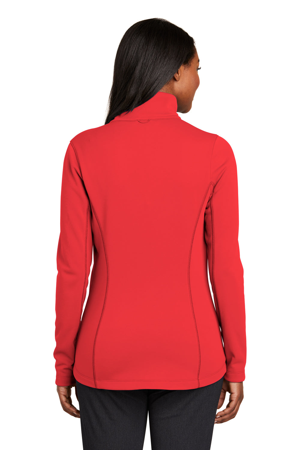 Port Authority L904 Womens Collective Full Zip Smooth Fleece Jacket Pepper Red Back