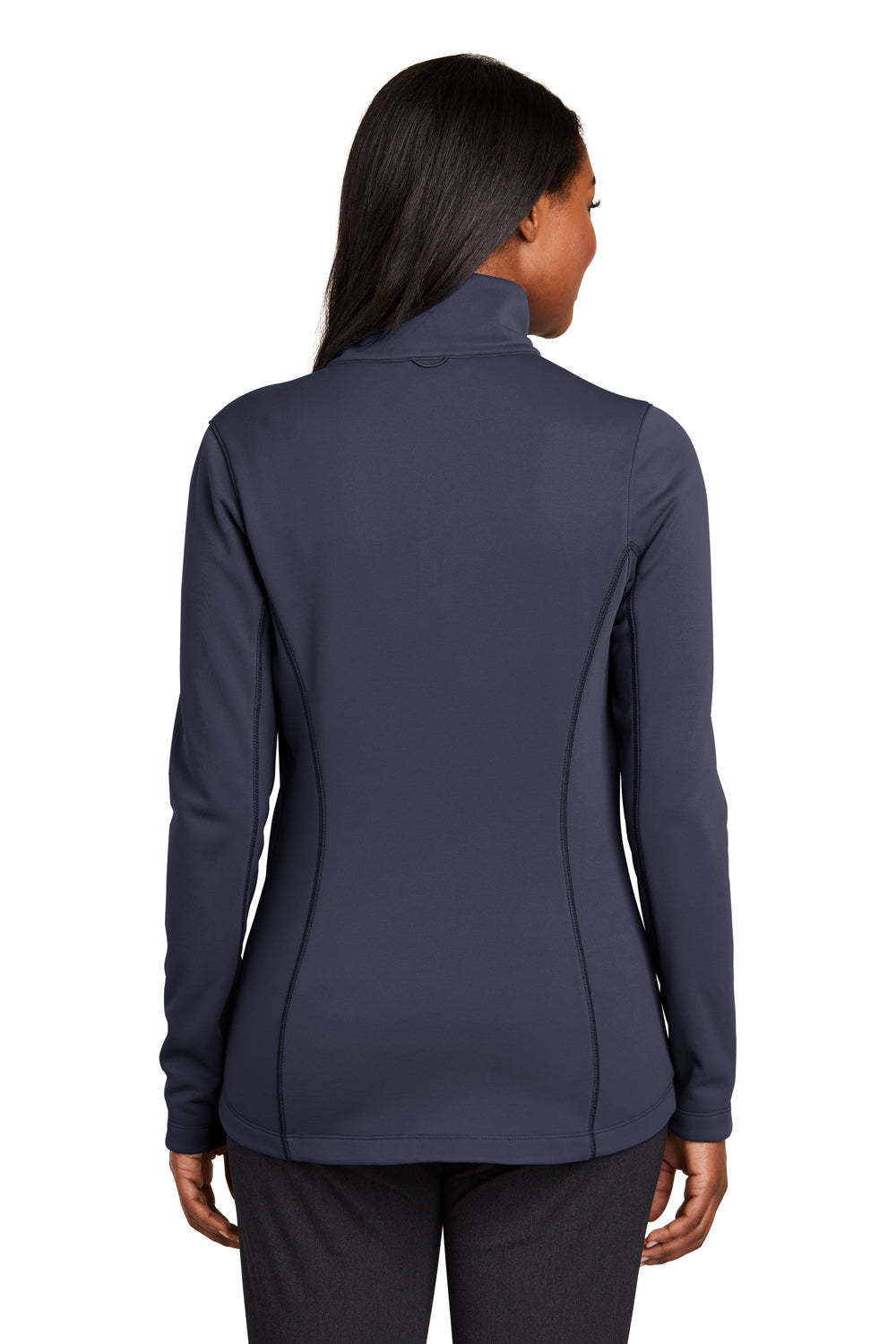 Port Authority L904 Womens Collective Full Zip Smooth Fleece Jacket River Blue Back