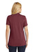 Port Authority LK110 Womens Dry Zone Moisture Wicking Short Sleeve Polo Shirt Burgundy Back