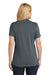 Port Authority LK110 Womens Dry Zone Moisture Wicking Short Sleeve Polo Shirt Graphite Grey Back