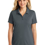 Port Authority Womens Dry Zone Moisture Wicking Short Sleeve Polo Shirt - Graphite Grey