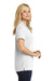 Port Authority LK110 Womens Dry Zone Moisture Wicking Short Sleeve Polo Shirt White Side