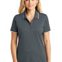 Port Authority Womens Dry Zone Moisture Wicking Short Sleeve Polo Shirt - Graphite Grey/White - Closeout