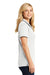 Port Authority LK111 Womens Dry Zone Moisture Wicking Short Sleeve Polo Shirt White/Black Side