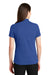 Port Authority LK164 Womens SuperPro Moisture Wicking Short Sleeve Polo Shirt Blue Back
