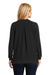 Port Authority LK5431 Womens Concept Bomber Long Sleeve Cardigan Sweater Black Back