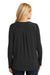 Port Authority LK5432 Womens Concept Jersey Long Sleeve Henley T-Shirt Black Back