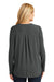 Port Authority LK5432 Womens Concept Jersey Long Sleeve Henley T-Shirt Smoke Grey Back