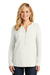 Port Authority LK5432 Womens Concept Jersey Long Sleeve Henley T-Shirt Ivory Chiffon Front