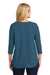 Port Authority LK5433 Womens Concept Jersey 3/4 Sleeve V-Neck T-Shirt Dusty Blue Back