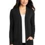 Port Authority Womens Concept Long Sleeve Cardigan Sweater w/ Pockets - Black