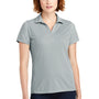 Port Authority Womens Oxford Moisture Wicking Short Sleeve Polo Shirt - Gusty Grey