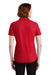 Port Authority LK600 Womens EZPerformance Moisture Wicking Short Sleeve Polo Shirt Red Back