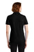 Port Authority LK600 Womens EZPerformance Moisture Wicking Short Sleeve Polo Shirt Black Back