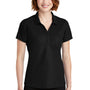 Port Authority Womens EZPerformance Moisture Wicking Short Sleeve Polo Shirt - Black