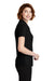 Port Authority LK600 Womens EZPerformance Moisture Wicking Short Sleeve Polo Shirt Black Side