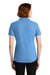 Port Authority LK600 Womens EZPerformance Moisture Wicking Short Sleeve Polo Shirt Carolina Blue Back