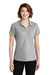 Port Authority LK600 Womens EZPerformance Moisture Wicking Short Sleeve Polo Shirt Gusty Grey Front