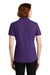 Port Authority LK600 Womens EZPerformance Moisture Wicking Short Sleeve Polo Shirt Purple Back