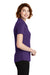 Port Authority LK600 Womens EZPerformance Moisture Wicking Short Sleeve Polo Shirt Purple Side