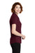 Port Authority LK600 Womens EZPerformance Moisture Wicking Short Sleeve Polo Shirt Maroon Side