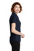 Port Authority LK600 Womens EZPerformance Moisture Wicking Short Sleeve Polo Shirt Navy Blue Side