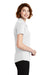Port Authority LK600 Womens EZPerformance Moisture Wicking Short Sleeve Polo Shirt White Side