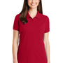 Port Authority Womens Wrinkle Resistant Short Sleeve Polo Shirt - Apple Red