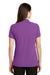 Port Authority LK8000 Womens Wrinkle Resistant Short Sleeve Polo Shirt Violet Purple Back