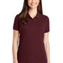 Port Authority Womens Wrinkle Resistant Short Sleeve Polo Shirt - Maroon - Closeout
