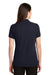 Port Authority LK8000 Womens Wrinkle Resistant Short Sleeve Polo Shirt Navy Blue Back