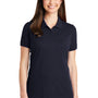 Port Authority Womens Wrinkle Resistant Short Sleeve Polo Shirt - Navy Blue