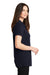 Port Authority LK8000 Womens Wrinkle Resistant Short Sleeve Polo Shirt Navy Blue Side