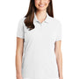 Port Authority Womens Wrinkle Resistant Short Sleeve Polo Shirt - White