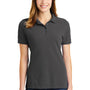 Port & Company Womens Stain Resistant Short Sleeve Polo Shirt - Charcoal Grey