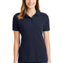 Port & Company Womens Stain Resistant Short Sleeve Polo Shirt - Deep Navy Blue